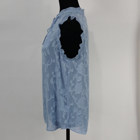 Rose & Olive Sheer Sleeveless Top - Picture 6 of 8